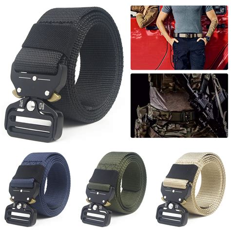 Amerteer - Amerteer Tactical Belts for Men Nylon Belts for Men Heavy ...