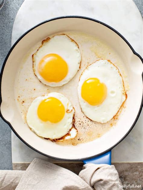 How To Fry An Egg Perfect Fried Eggs 5 Ways Belly Full