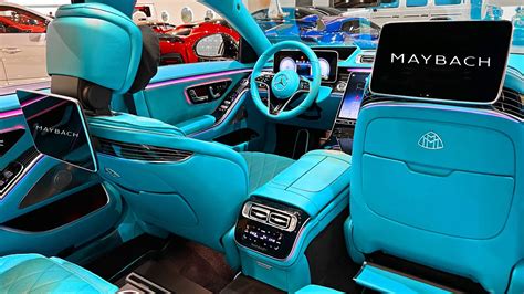 2023 New Mercedes S580 Maybach With Custom Baby Blue Interior Exterior
