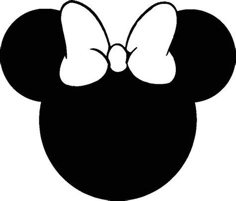 Minnie Mouse Silhouette Vector Svg And Png Digital Download Vector