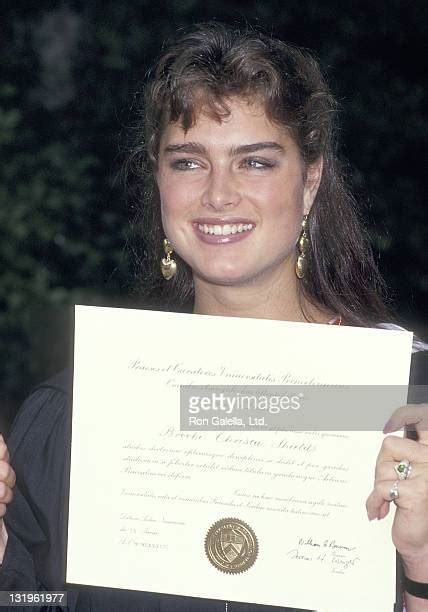 Brooke Shields Graduation From Princeton University June 9 1987 Photos