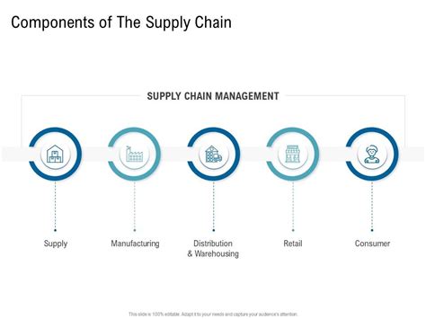 Various Phases Of Scm Components Of The Supply Chain Ppt Template