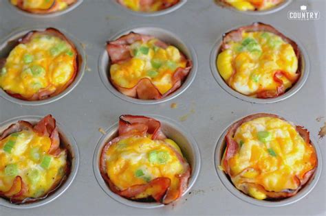 Low Carb Baked Ham And Egg Cups The Country Cook