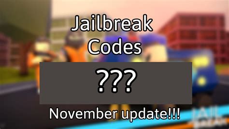 By using the new active jailbreak codes, you can get some free cash, which will help you to purchase better vehicles and gear. All Season 4 Codes For Roblox Jailbreak November 2019 ...