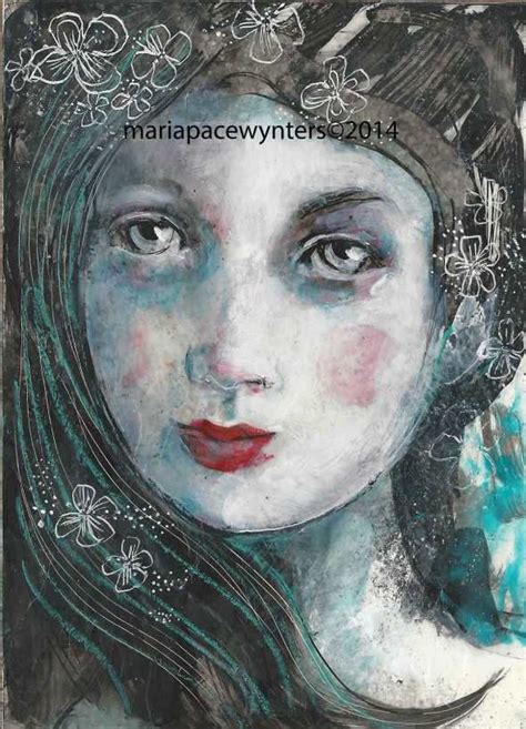 Maria Pace Wynters Mixed Media Painting Painting Mixed Media Portrait