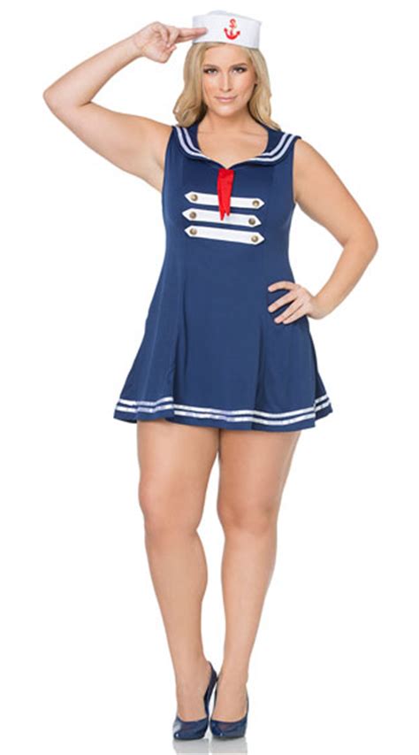 Plus Size Pin Up Sailor Costume Plus Size Sailor Costume Plus Size Pin Up Costume