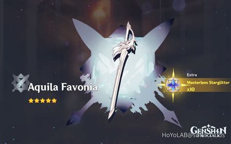 Aquila Favonia Genshin Impact Hoyolab
