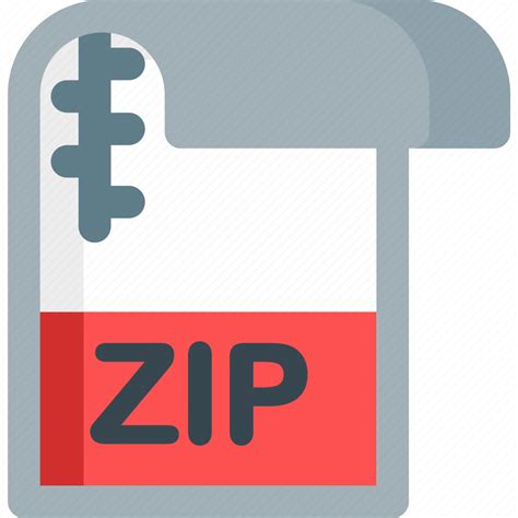 Zip Document Extension File Folder Paper Icon Download On Iconfinder