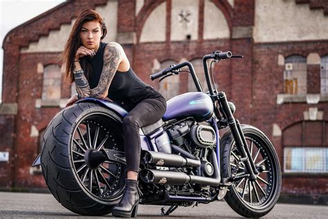 Motorcycles Girls And Motorcycles Custom Motorcycle Harley Davidson Thunderbike Customs 1080p