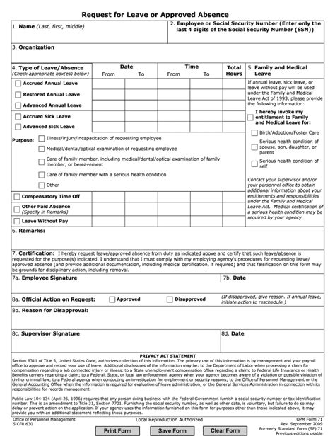 Opm 71 With Digital Signature Form Fill Out And Sign Printable Pdf