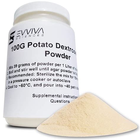 Potato Dextrose Agar Powder 100 Grams Evviva Sciences