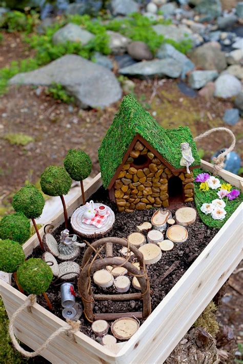 24 Unique Outdoor Fairy Garden Container Ideas