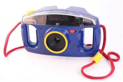 Fisher Price Childrens Camera 1993 China Blue Double Oculair Single