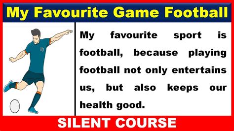 Essay On My Favourite Game Football In English Youtube