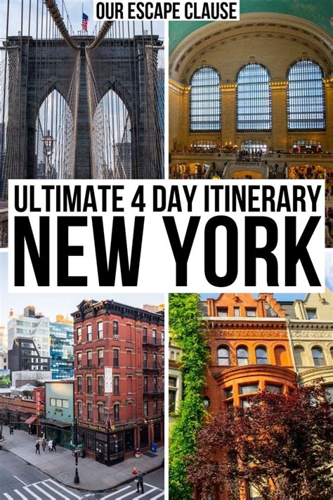 Planning To Spend 4 Days In New York City This Ultimate Nyc Itinerary
