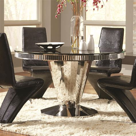 Living rooms, bedrooms, dining rooms, reclining furniture, mattresses, home décor, accents, accessories, sectionals, sofas and couches at everyday low prices. Coaster Barzini Round Dining Table with Tempered Black ...