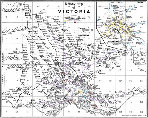 Railway Map Of Victoria 1880 Map Of Victoria Old Maps Australia Map