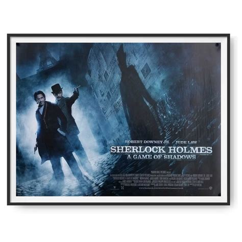 Sherlock Holmes A Game Of Shadows 2011 Original Uk Quad Poster