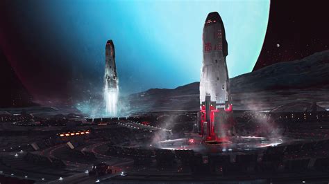 Maciej Rebisz Futuristic Science Fiction Planet Space Space Art