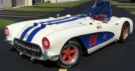 Hit The Track In Style With This 1957 Chevy Corvette Race Car