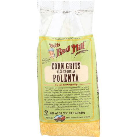 Bobs Red Mill Corn Grits Polenta 24 Oz Case Of 4 Packaged