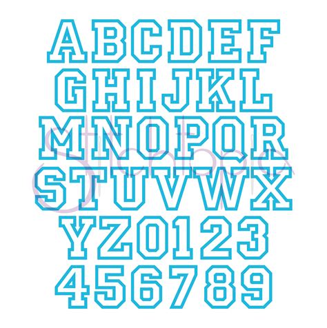 In english, we have alpha and numeric characters: Sports Applique Font Set - 5", 6", 7" Letters & Numbers ...