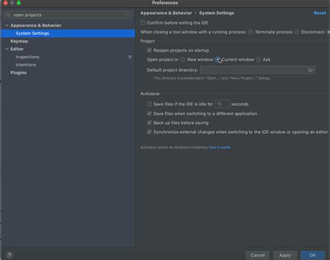 How To Quickly Switch Different Project In Intellij Intellij Idea