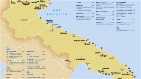 Puglia:cartina politica italia con singola regione evidenziata. Puglia Cartina Spiagge | Tomveelers