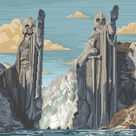 Amazing Pixel Art Of The Pillars Of Kings Credit To Uc