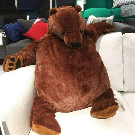 Giant Teddy Bear Simulation Djungelskog Bears Hot Brown Stuffed Animal