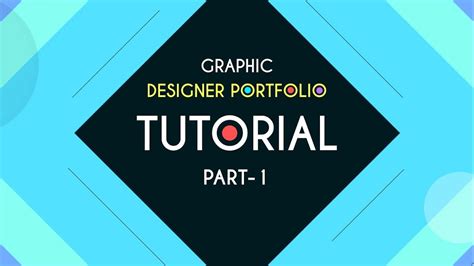Graphic Designer Portfolio Tutorial Part 1 Youtube