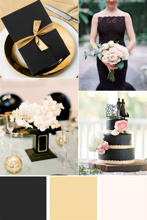 Black And Gold Wedding Color Scheme