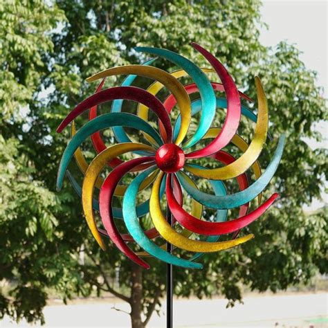 Arlmont And Co Largewind Spinner Willow Leaves Dual Direction 360 Degree