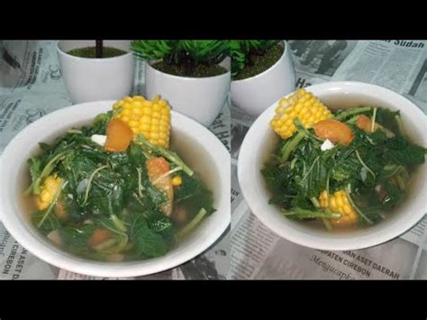 Ini dia menu rumahan yang selalu ada, sayur bening bayam. Resep bening sayur bayam - YouTube