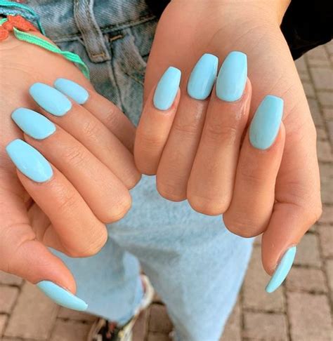Light Blue Nails That Are Too Cute Not To Try Thefab S
