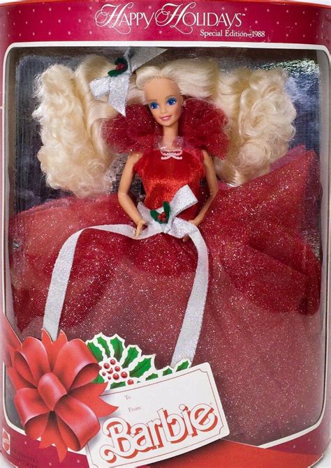 1988 Happy Holidays Barbie Happy Holidays Barbie 1988 1998 Holiday Barbies Began In 1988 With