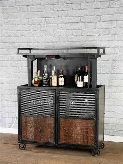 liquor cabinets bar carts combine 9 industrial furniture