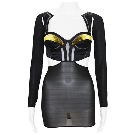 Ss 1998 Gucci By Tom Ford Black Knit Bodycon Double Leather Strap Top At 1stdibs