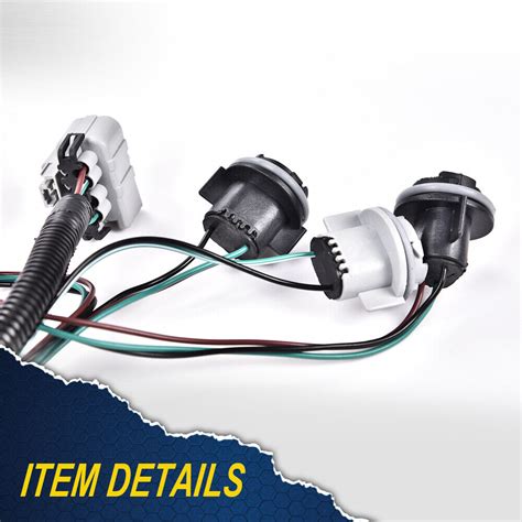 Tail Light Lamp Wiring Harness Lh Rh Pair Fit For Chevy Silverado
