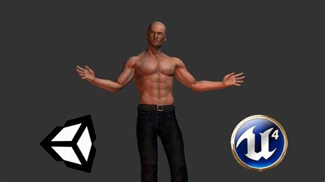 3d Model Rigged Character Gabriel Ue4 Unity Game Ready Vr Ar Low Hot