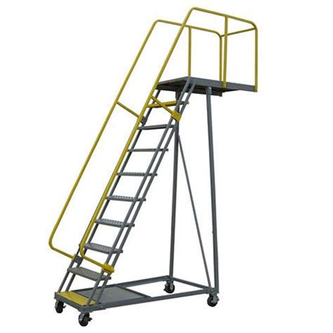 Pw Platforms Bs10sh30 Sp Cantilever Ladder 10 Steps 24 Platform