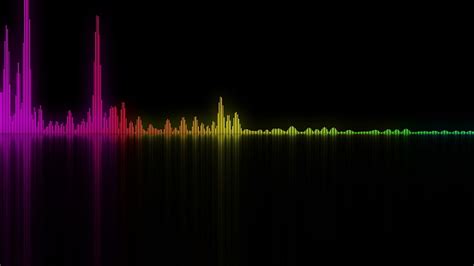 Colorful Sound Waves Background For Audio Concepts Stock ...