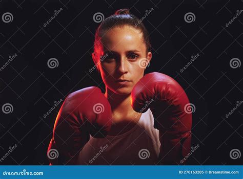 boxing feminist fitness and sport with strong woman wearing boxing gloves for mma fight