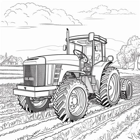 Bauernhof Traktor Ausmalbild Kostenlos Herunterladen