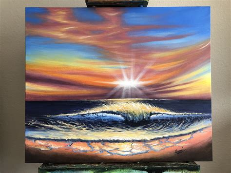 Sunset Beach Paintings By Famous Artists Beach Sunset Painting