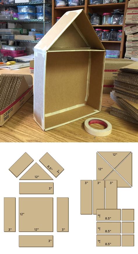 Cardboard Projects · Art Projects For Kids Cardboard House Cardboard