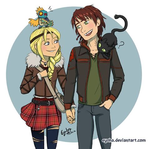 Hiccstrid Modern Au Yes Xd How To Train Your Dragon 2