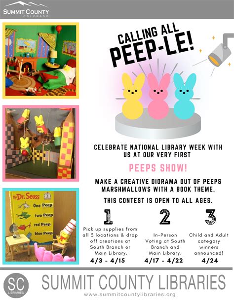 2023 Peeps Diorama Contest Summit County Library