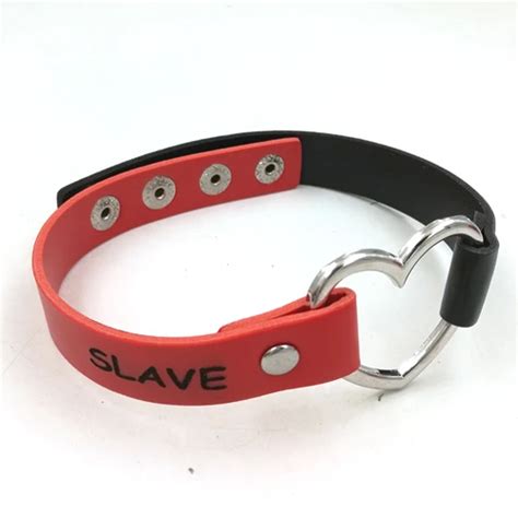 Designs Slave Owned Choker Leather Choker Pendant Bdsm Harley Quinn Simple Everyday Sexy
