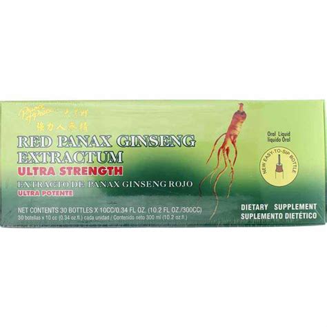 Red Panax Ginseng Extractum Ultra Strength Prince Of Peace
